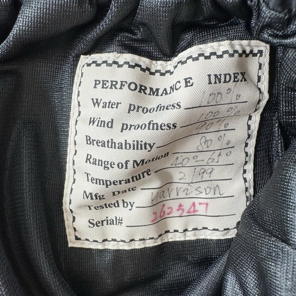 Sun Mountain Black Sz L Waterproof Windproof Golf Pants Vtg 90s Adjustable Waist - Picture 5 of 9